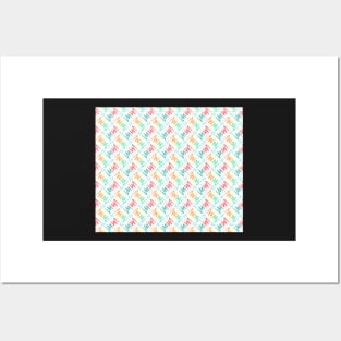 Graphic Zigzag Print Posters and Art